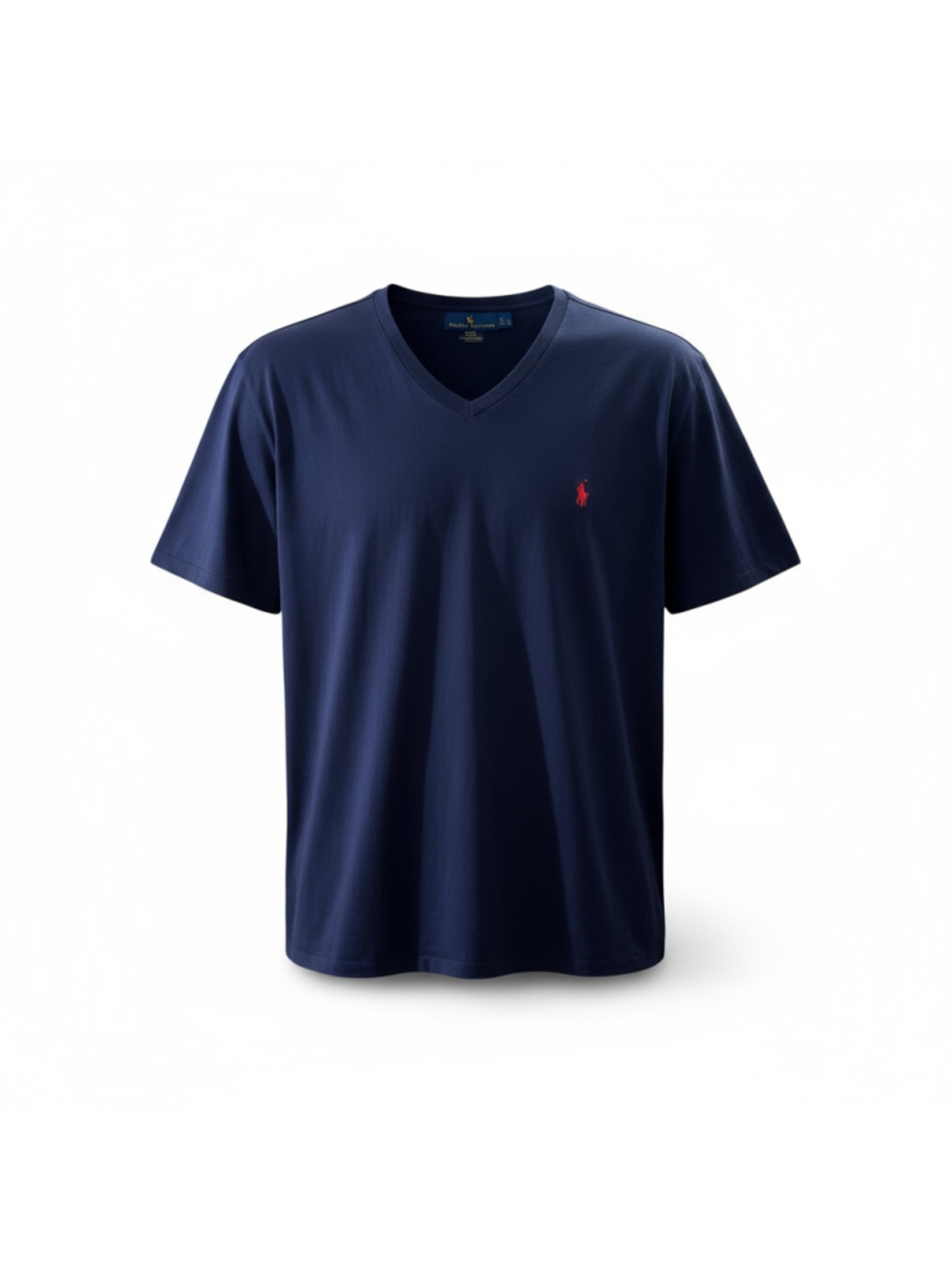 Polo Ralph Lauren Men's XL Navy Blue V-Neck Short Sleeve T-Shirt Pony